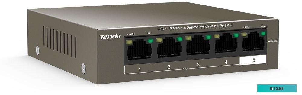 Коммутатор Tenda TEF1105P-4-63W