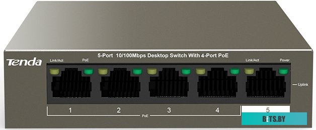 Коммутатор Tenda TEF1105P-4-63W