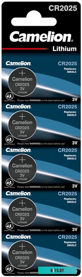 Литиевая батарейка Camelion CR2025-BP5 1594