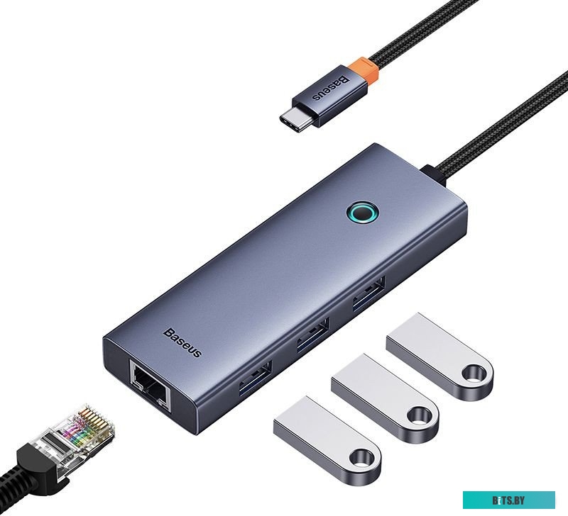 USB-хаб (разветвитель) Baseus Flite Series 4-Port USB-C Hub B0005280A813-00