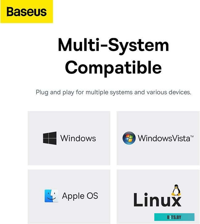 USB-хаб (разветвитель) Baseus Flite Series 4-Port USB-C Hub B0005280A813-00