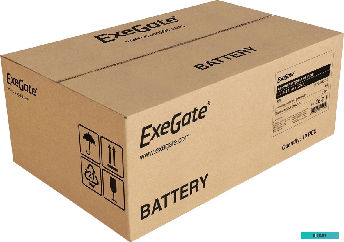 Аккумулятор для ИБП ExeGate HR 6-12 (6В, 12 А·ч) <EX282955RUS>