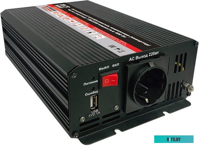 Автомобильный инвертор AVS 12/220V IN-PS600W <A07977S>