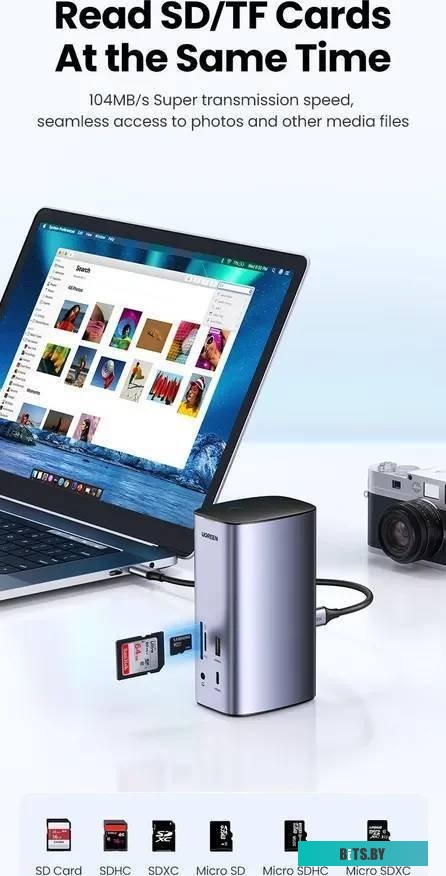 Универсальная док-станция Ugreen Revodok Pro 312 12-в-1, 90325