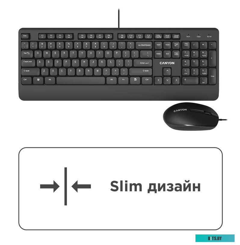 Комплект (мышь + клавиатура) Canyon SET-14