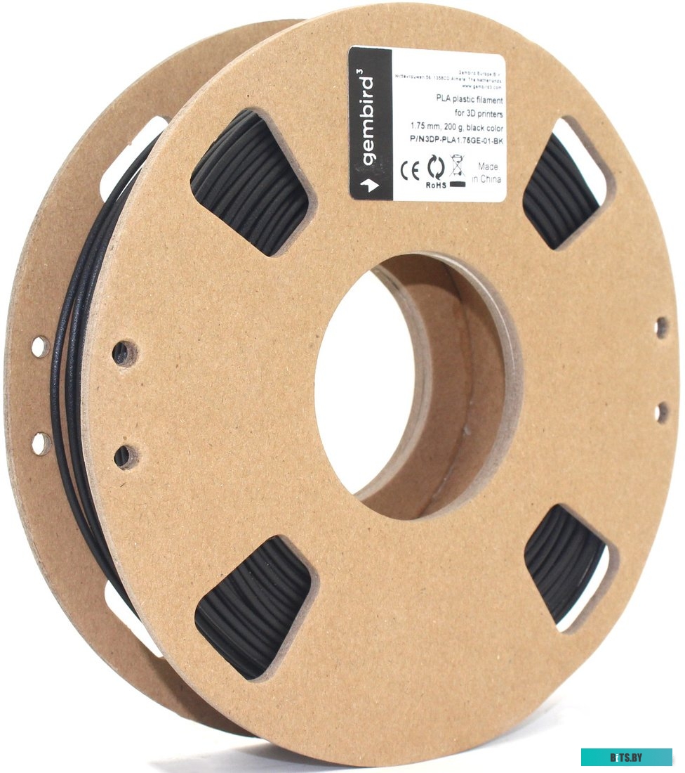 Филамент Gembird 3DP-PLA1.75GE-01-BK