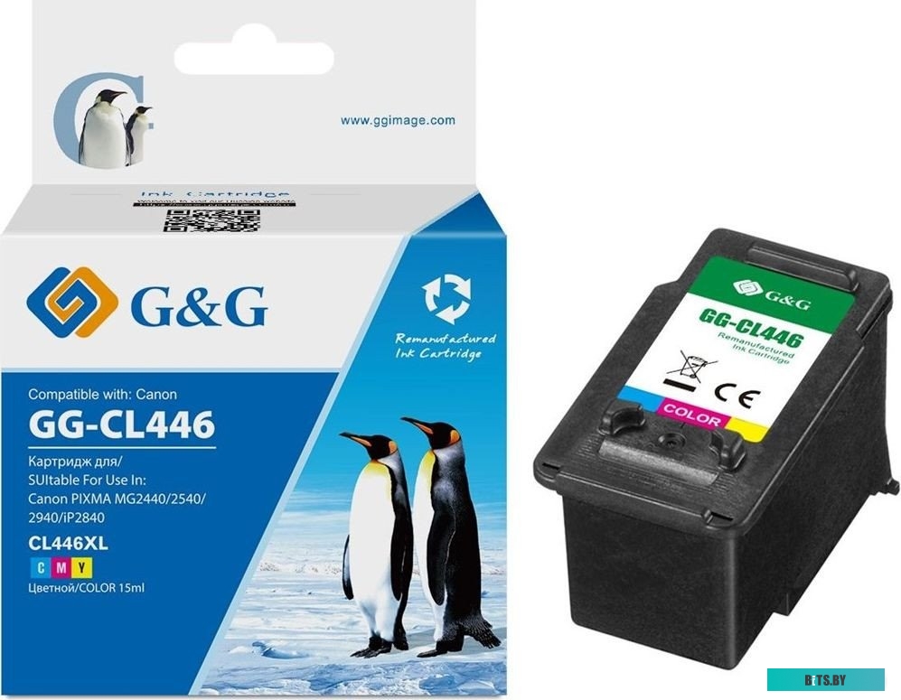GG-CL446 Картридж струйный G&G GG-CL446 многоцветный для Canon Pixma MG2440/2540/2940