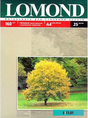Фотобумага Lomond NEW A4 160г/м2 25 листов 0102079