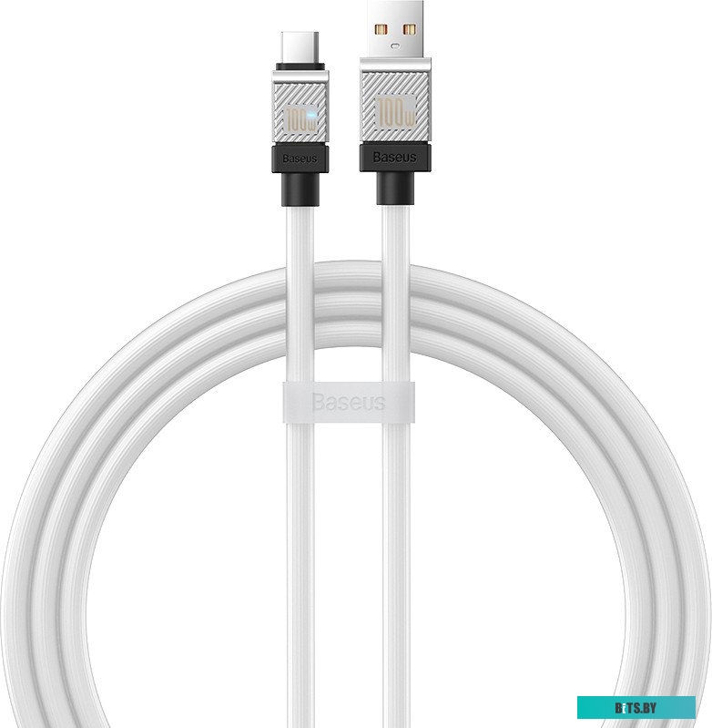 Кабель Baseus CoolPlay Series Fast Charging Cable 100W USB Type-A - USB Type-C 1м белый CAKW000602