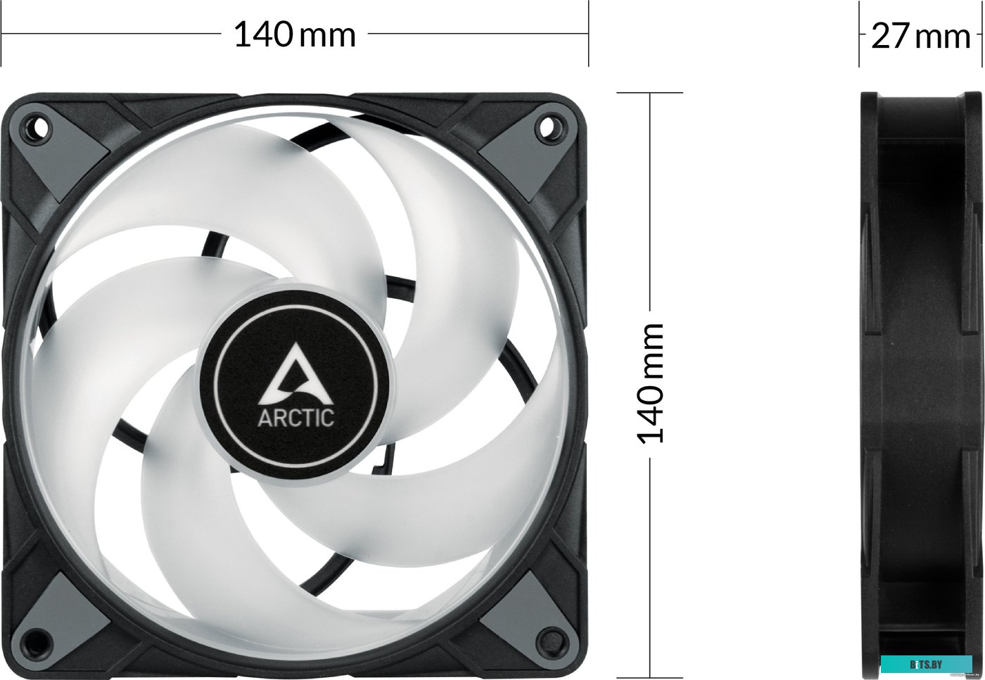Вентилятор ARCTIC P14 PWM PST A-RGB ACFAN00257A
