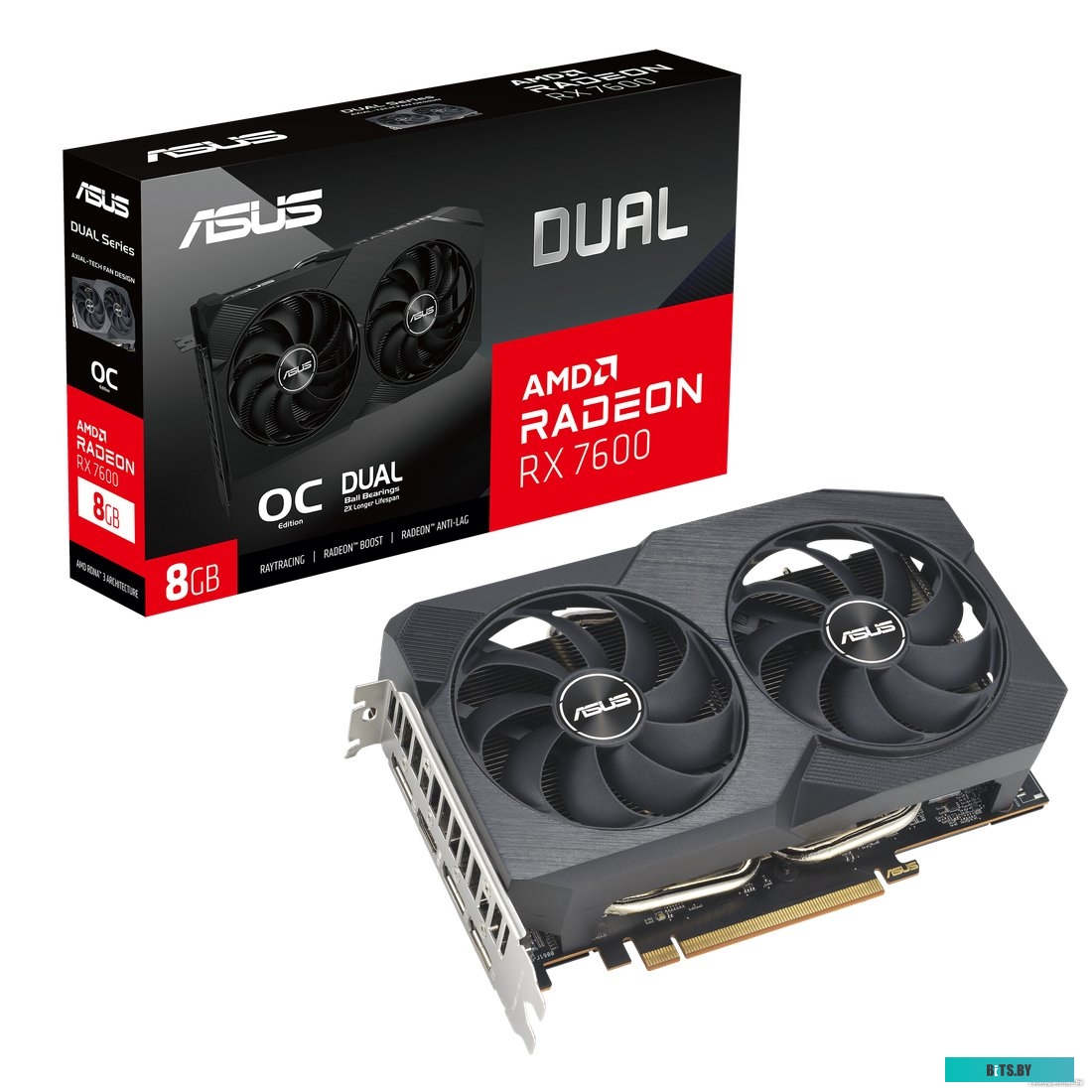 Видеокарта ASUS Dual Radeon RX 7600 V2 OC Edition DUAL-RX7600-O8G-V2