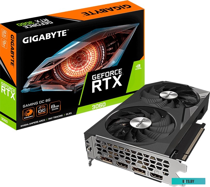 Видеокарта Gigabyte GeForce RTX 3060 Gaming OC 8G (rev. 2.0) GV-N3060GAMING OC-8GD 2.0