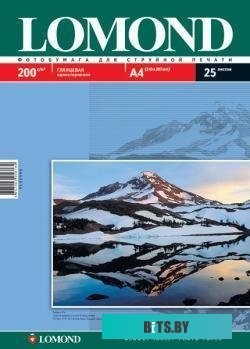 Фотобумага Lomond Глянцевая А4 200 г/кв.м. 25 листов (0102046)