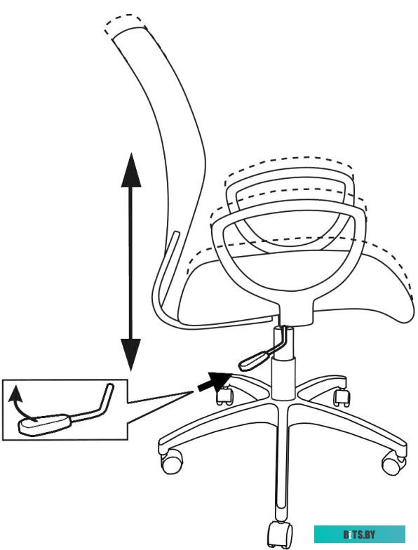 Офисное кресло (Стул) Бюрократ CH-599AXSN/TW-11 (черный)