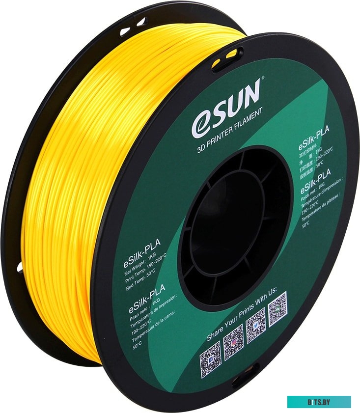 Т0030639 eSUN eSilk PLA 1.75 мм 1000 г (желтый)