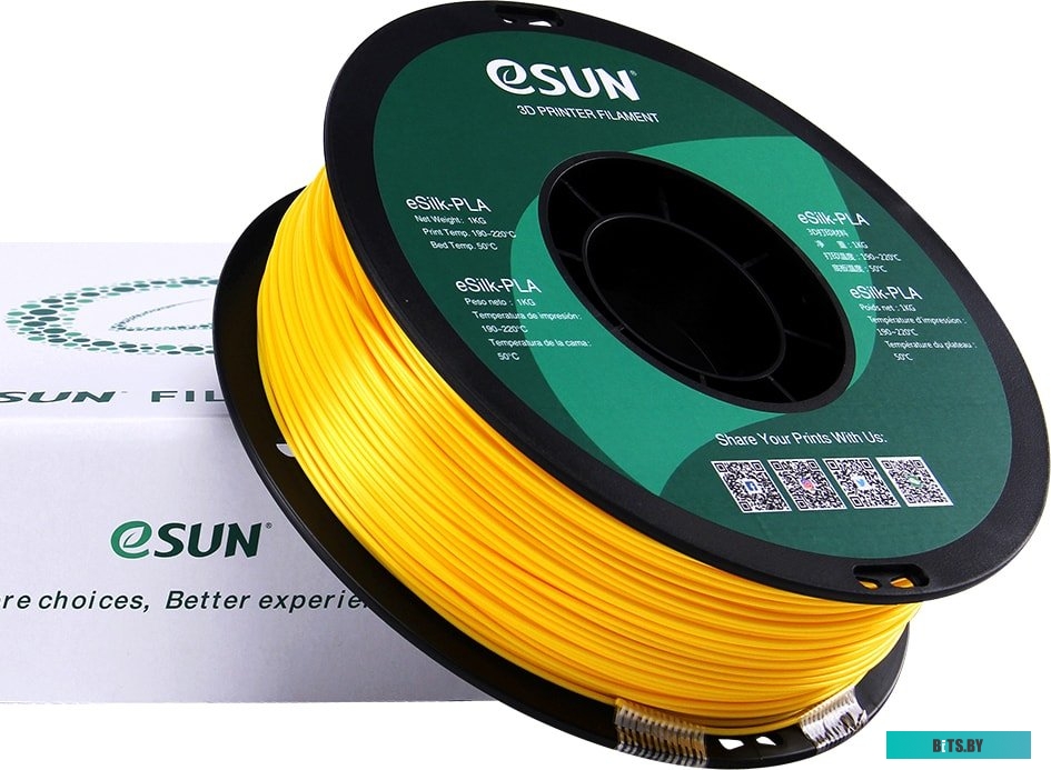 Т0030639 eSUN eSilk PLA 1.75 мм 1000 г (желтый)