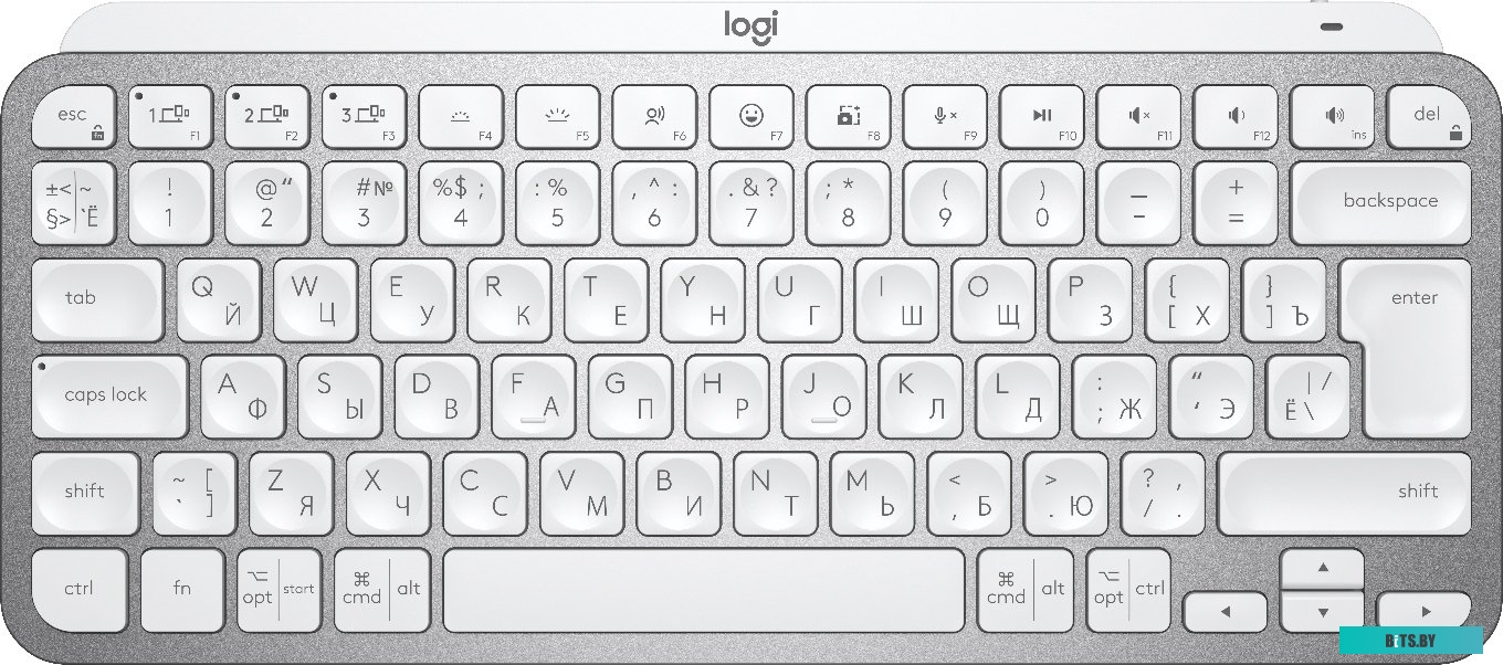 Клавиатура Logitech MX Keys Mini (светло-серый) <920-010502>