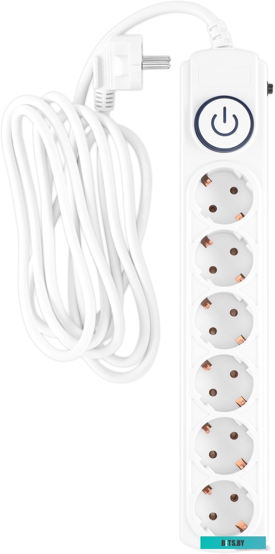 1804745 Ippon BK-6-EU-5-10-W (5м, 6 розеток, белый)