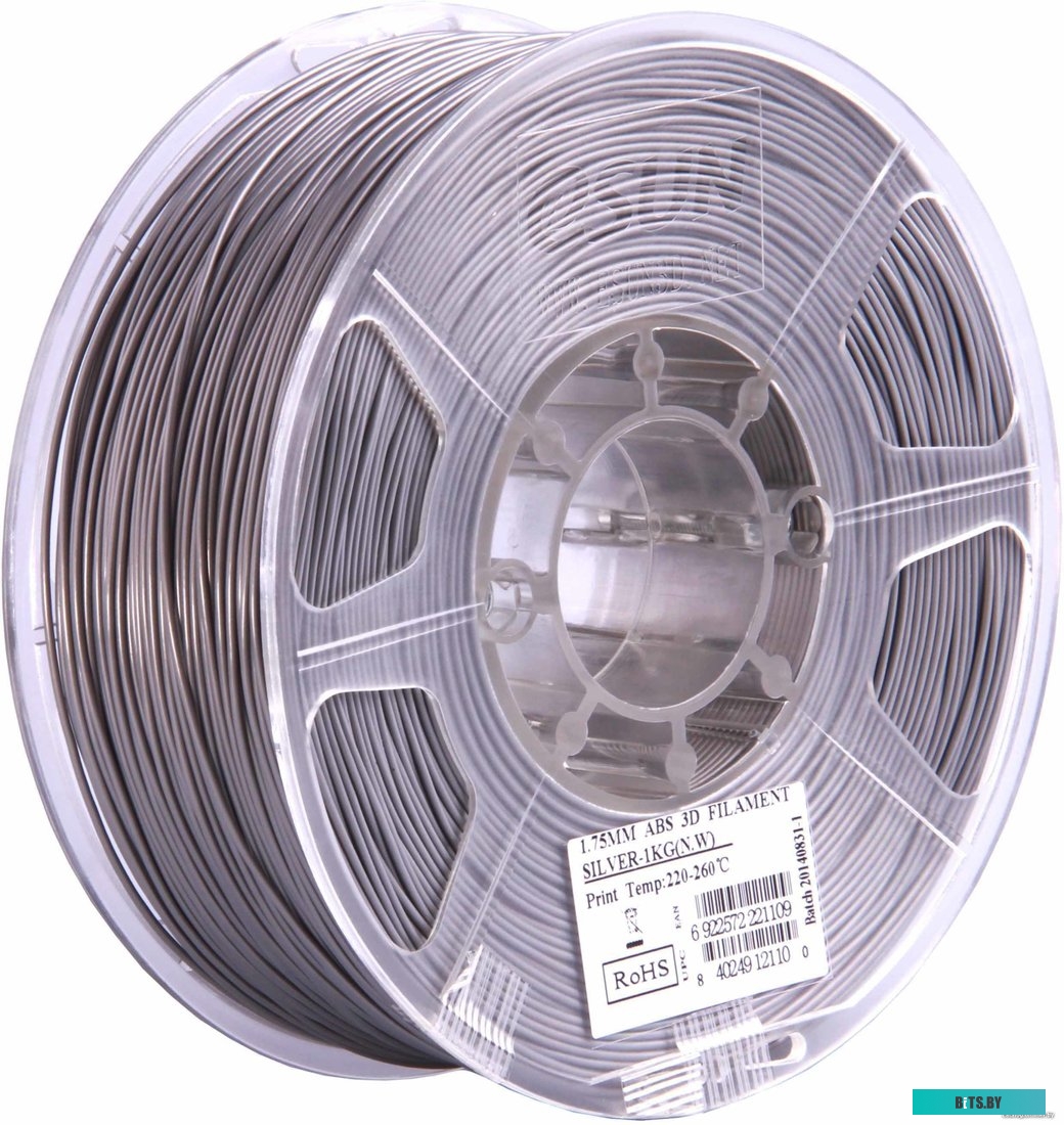 Т0025320 eSUN ABS 1.75 мм 1000 г (серебристый)