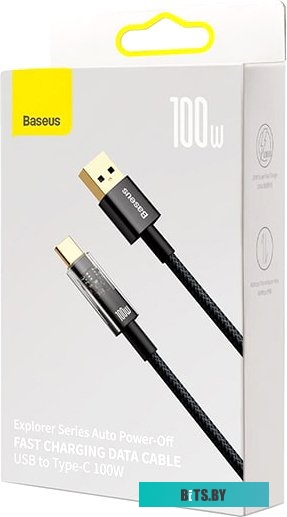 Кабель Baseus Explorer Series Auto Power-Off Fast Charging USB Type-A -USB Type-C 1 м.