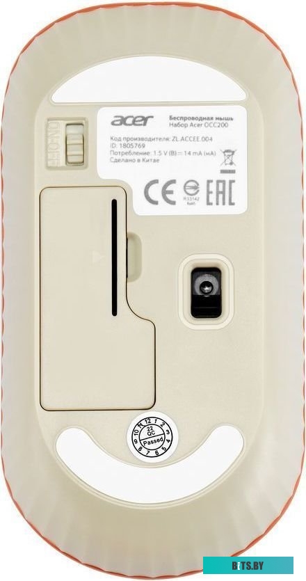 Комплект (клавиатура+мышь) Acer OCC200 бежевый <ZL.ACCEE.004>