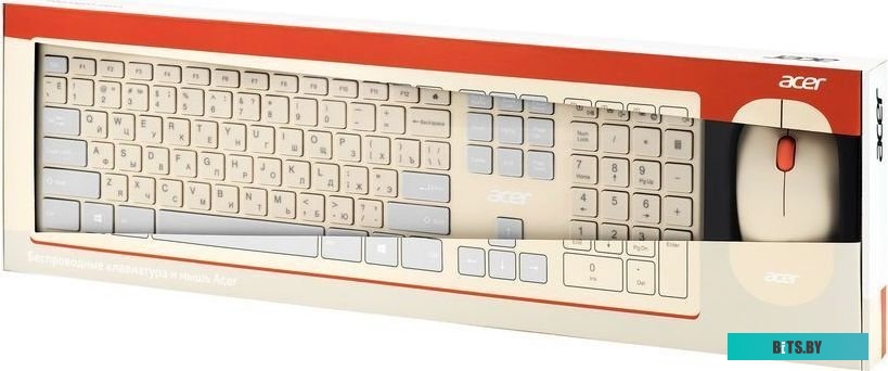 Комплект (клавиатура+мышь) Acer OCC200 бежевый <ZL.ACCEE.004>