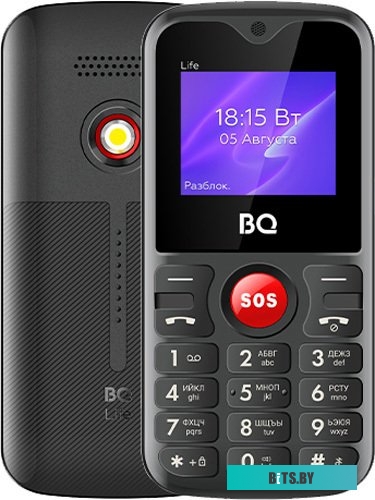 Мобильный телефон BQ-Mobile BQ-1853 Life (черный/красный)
