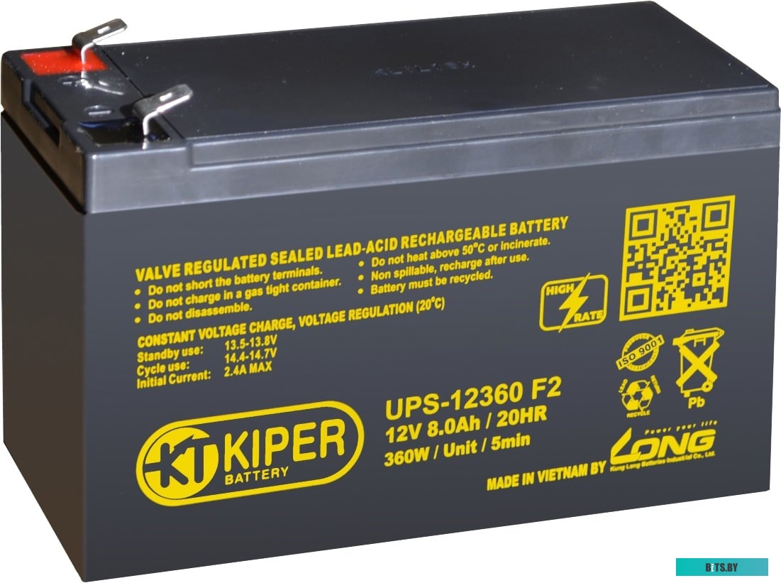 Аккумулятор для ИБП Kiper UPS-12360 F2 (12В/8 А·ч) <8431>