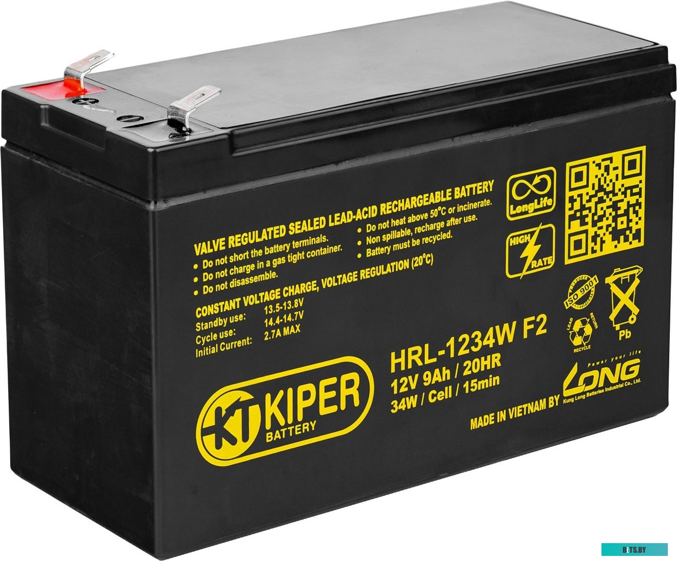 Аккумулятор для ИБП Kiper HRL-1234W F2 (12В/9 А·ч) <8273>