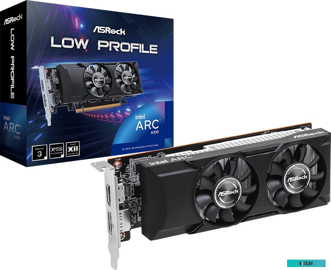 Видеокарта ASRock Intel ARC A310 Low Profile A310 LP 4G