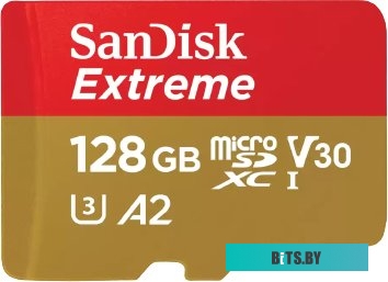 Карта памяти SanDisk Extreme SDSQXAA-128G-GN6MA microSDXC 128GB
