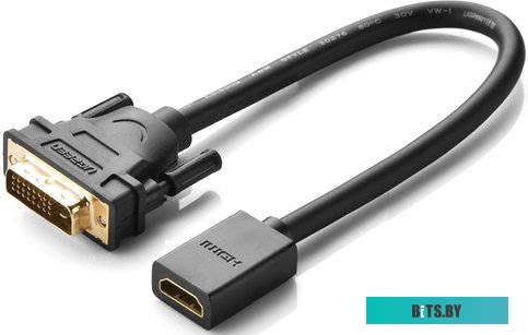 Кабель Ugreen 20118 DVI - HDMI (0.22 м, черный)