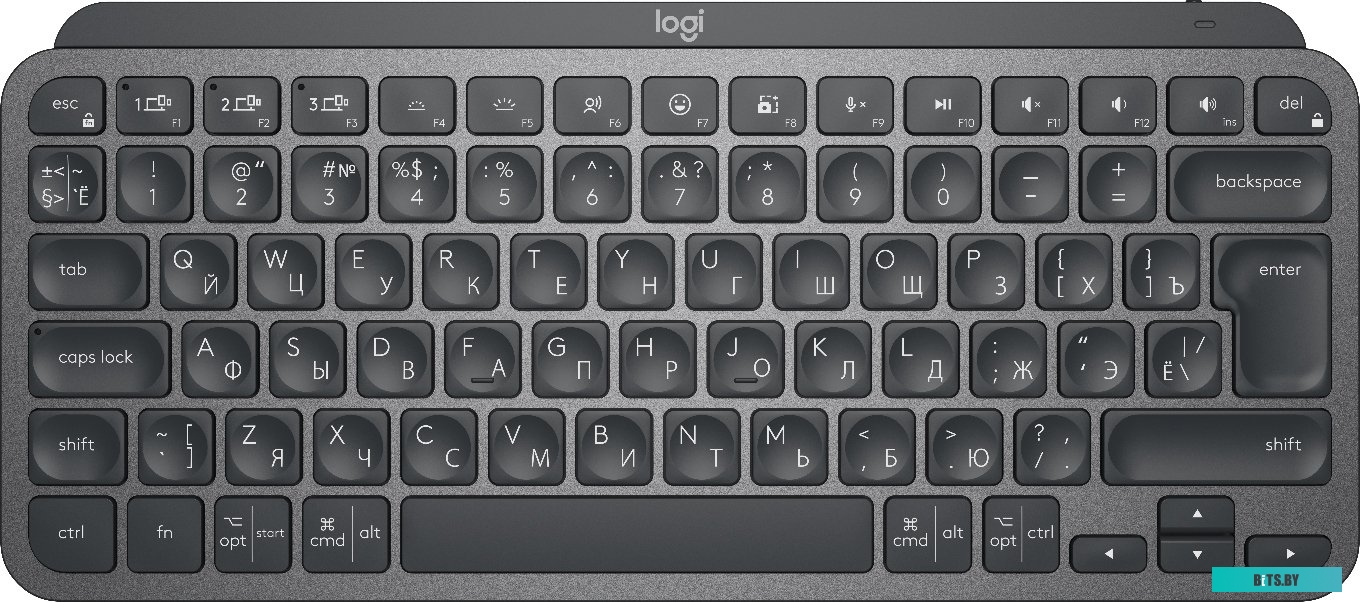 Клавиатура Logitech MX Keys Mini (графит) <920-010501>