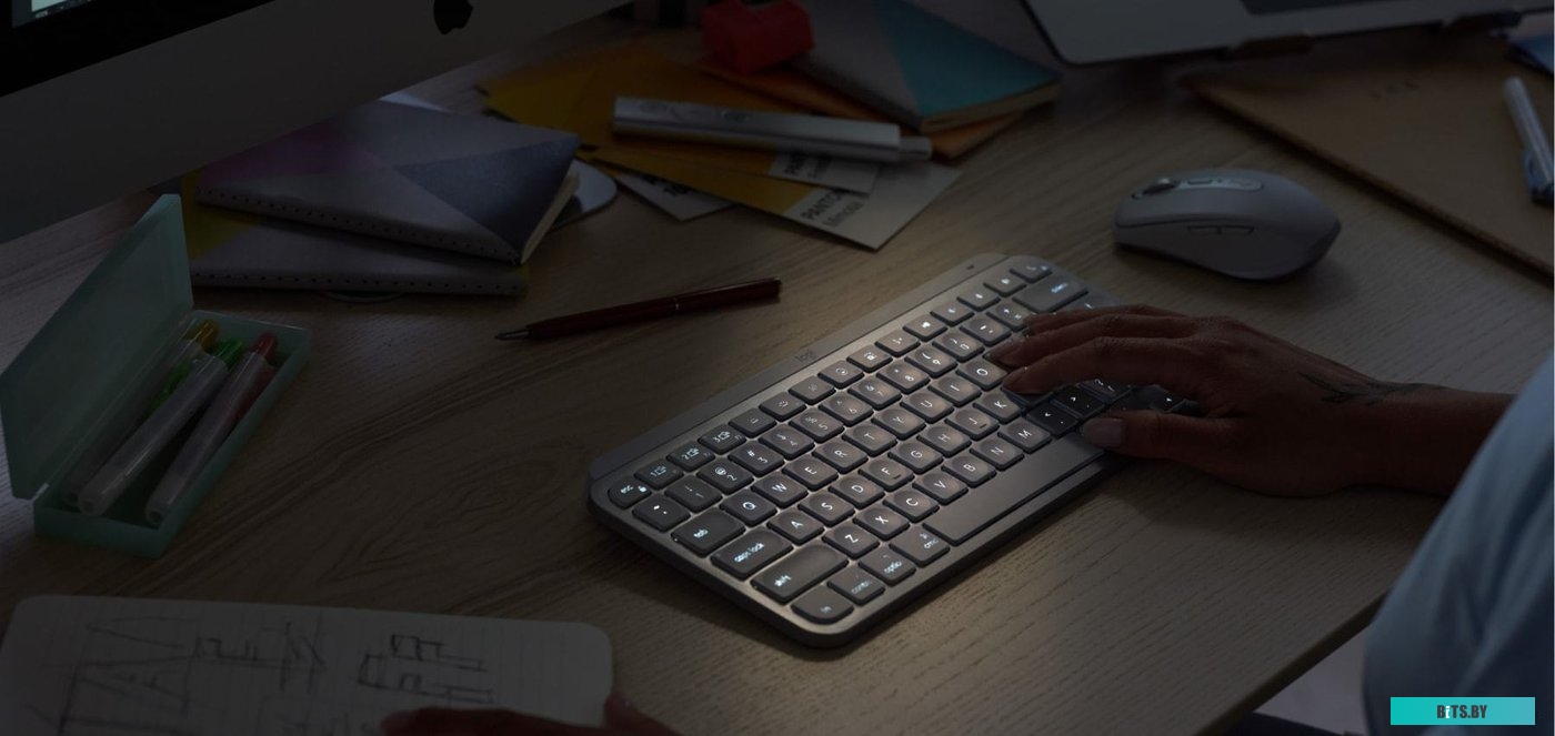 Клавиатура Logitech MX Keys Mini (графит) <920-010501>