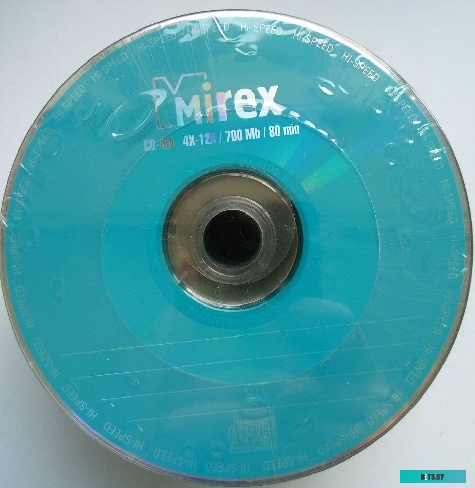 Диск Mirex CD-RW 700Mb 12x UL121002A8T