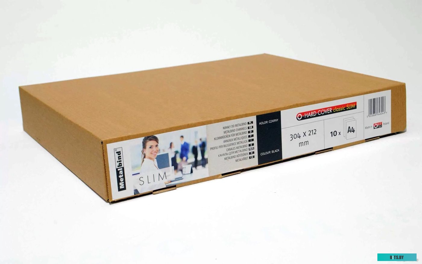 Металлический канал для переплета OPUS Classic Slim A4 304x212 мм OHCSLIM304X212C10 (10 шт, черный)
