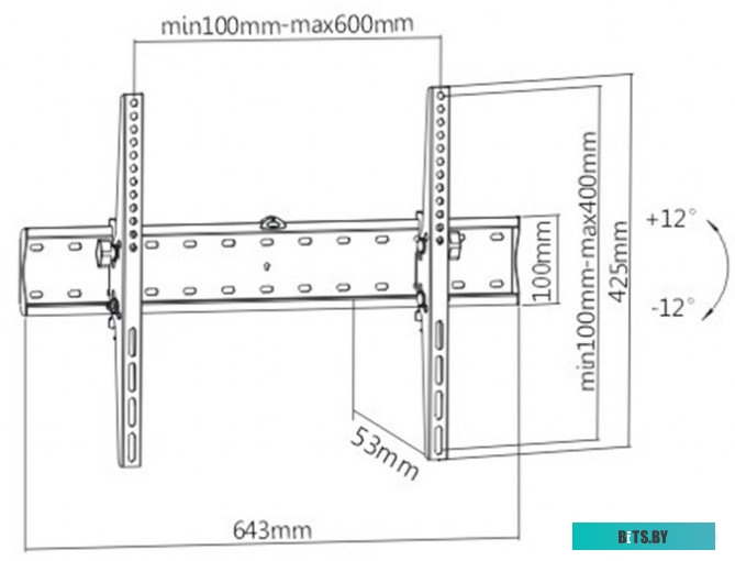 Кронштейн Gembird WM-70T-02