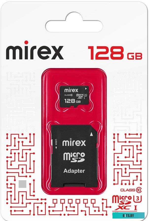 Карта памяти Mirex 13613-AD3UH128 128GB с адаптером