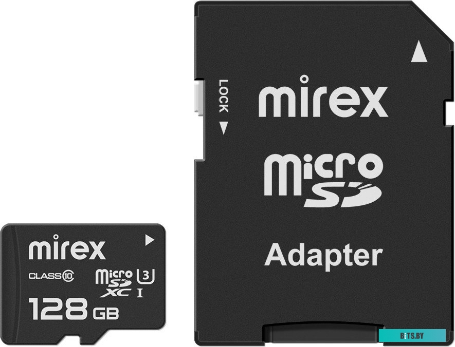 Карта памяти Mirex 13613-AD3UH128 128GB с адаптером