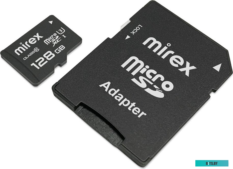 Карта памяти Mirex 13613-AD3UH128 128GB с адаптером