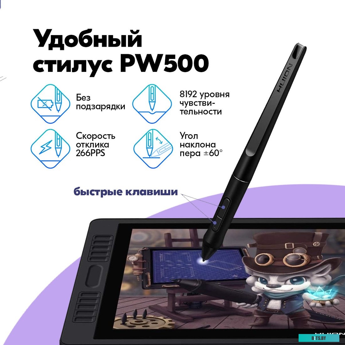 Графический планшет Huion Kamvas Pro 22 (2019)