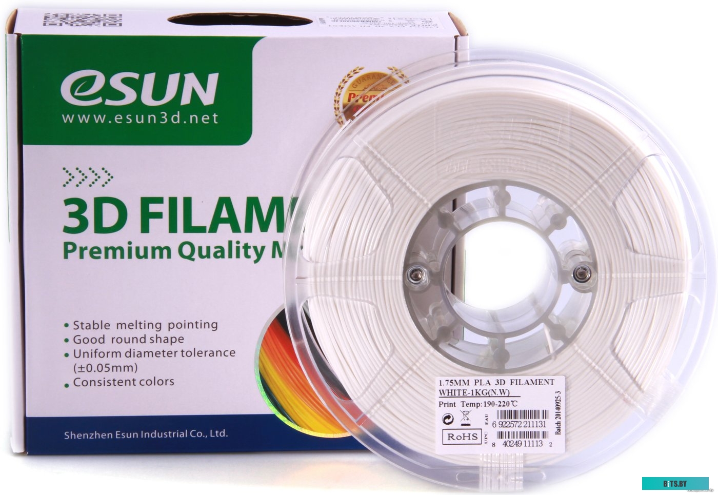 Т0026334 eSUN PLA 2.85 мм 1000 г (белый)