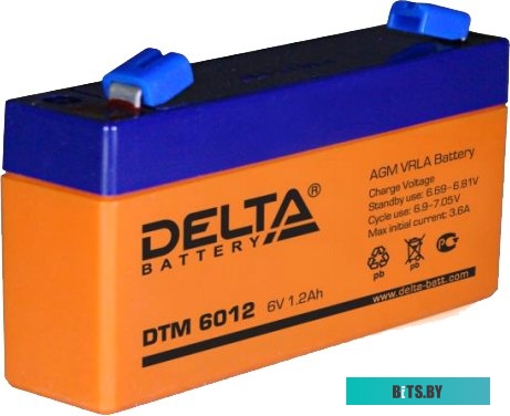 Аккумуляторная батарея Delta DTM 6012 (6В/1.2 А·ч)