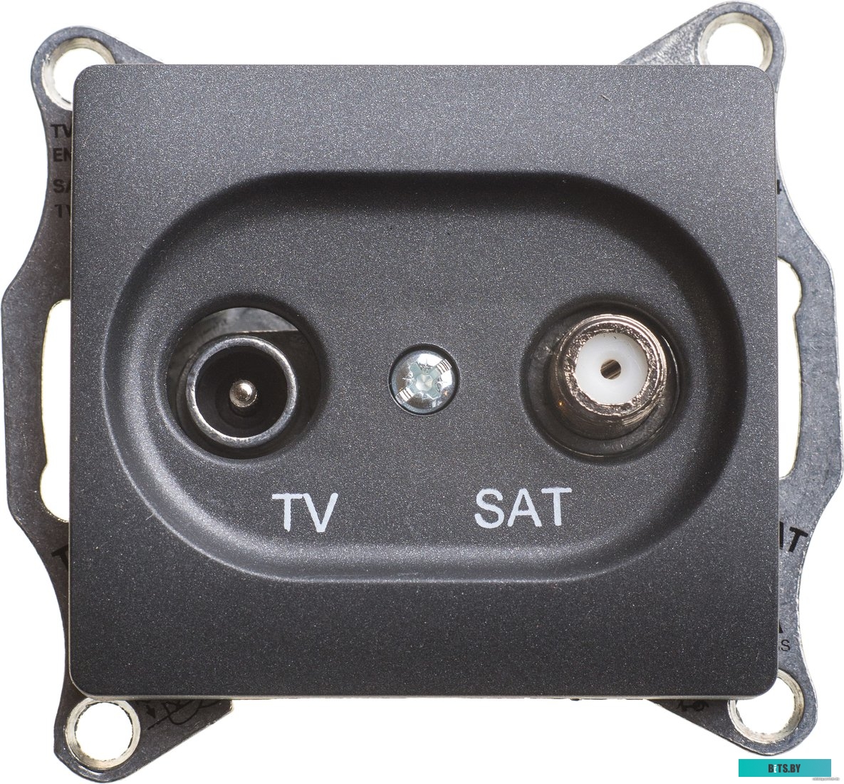 Розетка Schneider Electric Glossa GSL000797 (антрацит)