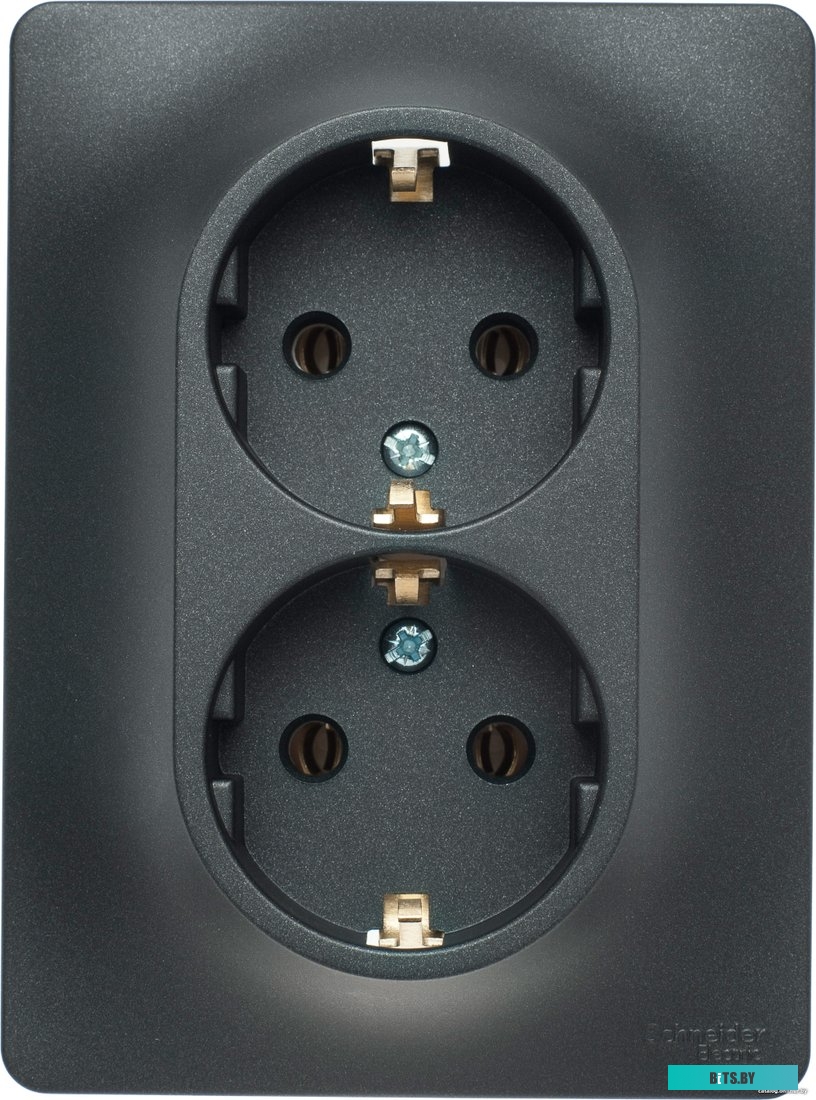 Розетка Schneider Electric Glossa GSL000724 (антрацит)