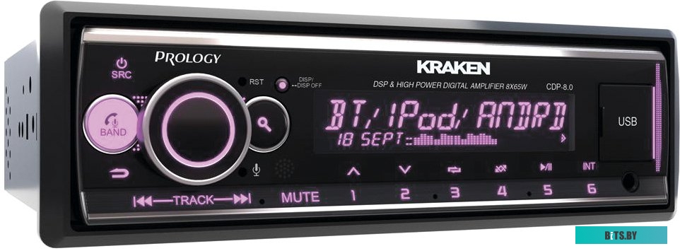 PRCDP8.0KRAKEN Автомагнитола Prology CDP-8.0 KRAKEN 1DIN 8x65Вт v4.2 RDS (PRCDP8.0KRAKEN)