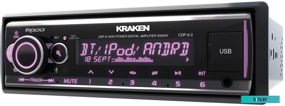 PRCDP8.0KRAKEN Автомагнитола Prology CDP-8.0 KRAKEN 1DIN 8x65Вт v4.2 RDS (PRCDP8.0KRAKEN)