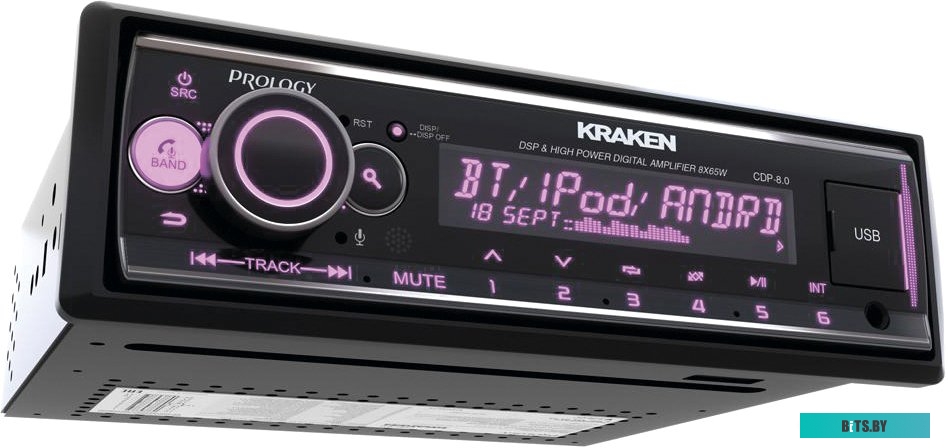PRCDP8.0KRAKEN Автомагнитола Prology CDP-8.0 KRAKEN 1DIN 8x65Вт v4.2 RDS (PRCDP8.0KRAKEN)