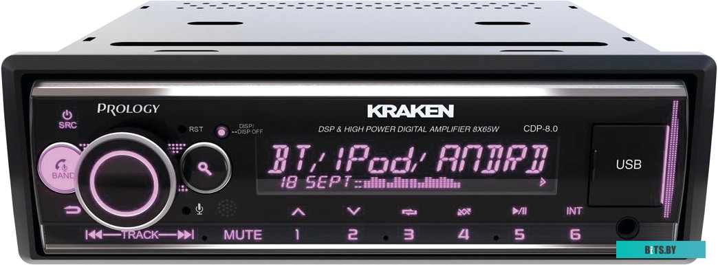 PRCDP8.0KRAKEN Автомагнитола Prology CDP-8.0 KRAKEN 1DIN 8x65Вт v4.2 RDS (PRCDP8.0KRAKEN)
