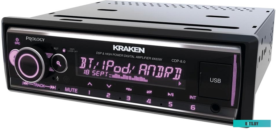 PRCDP8.0KRAKEN Автомагнитола Prology CDP-8.0 KRAKEN 1DIN 8x65Вт v4.2 RDS (PRCDP8.0KRAKEN)